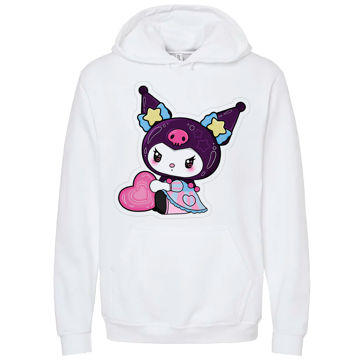 Sudadera Infantil Kuromi Gato Kawii Arte Loca