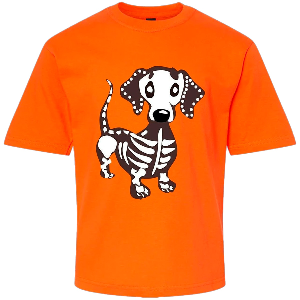 Camiseta Unisex perro esqueleto día de muertos Arte Loca