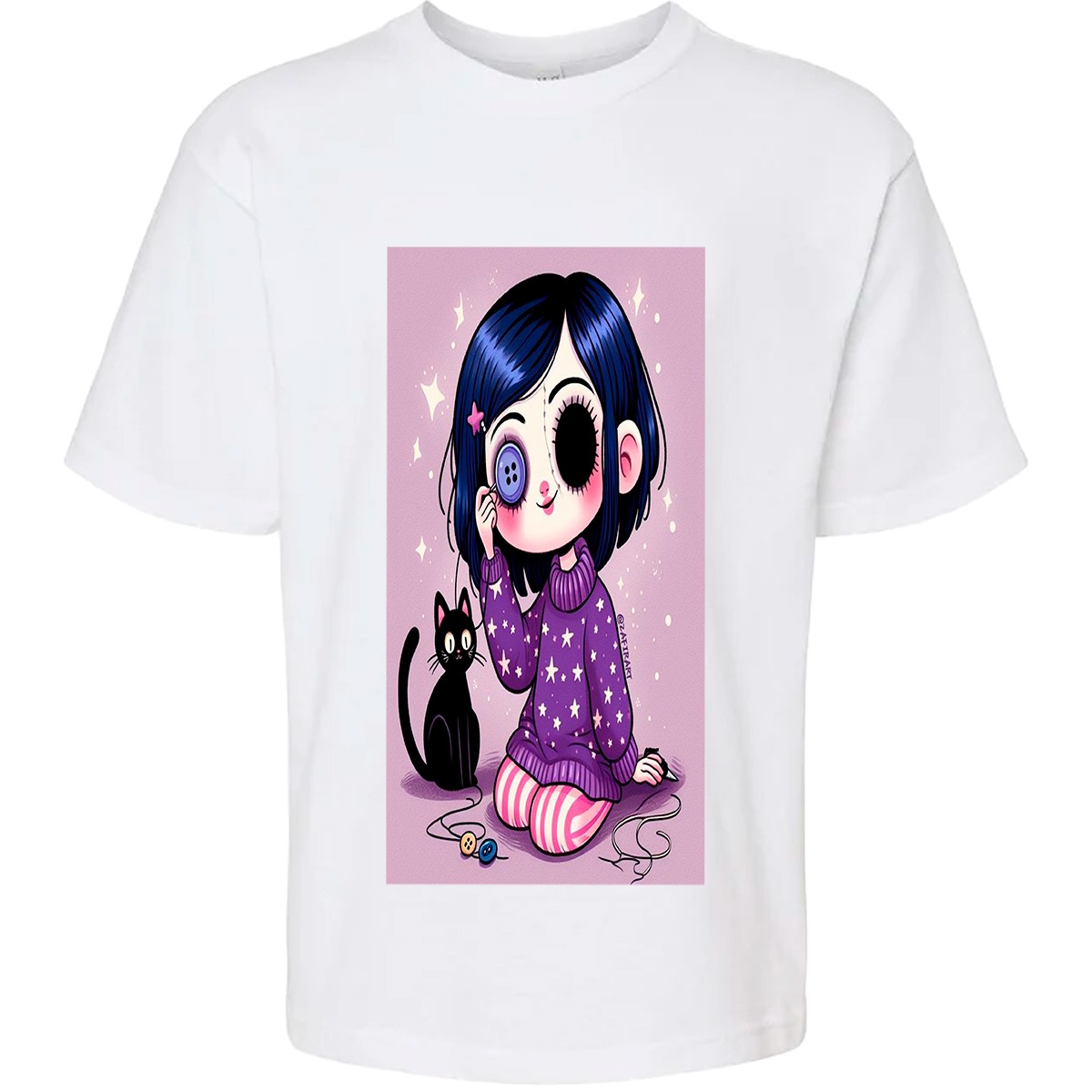 Camiseta Unisex Caroline gatos noche de brujas Arte Loca