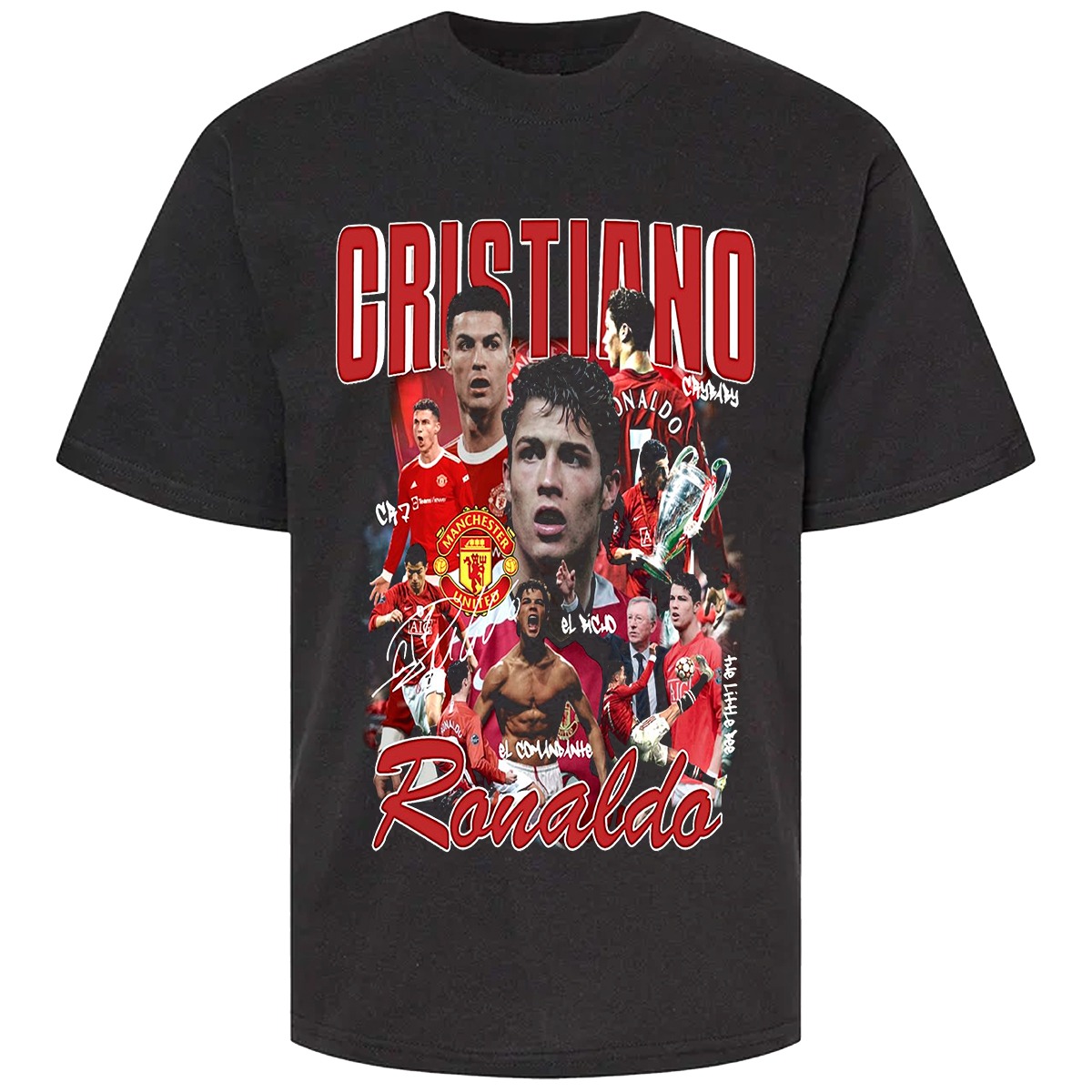 Camiseta Unisex futbolista Cristiano Ronaldo Arte Loca