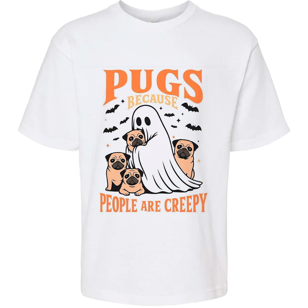 Camiseta Unisex Halloween Pugs Arte Loca